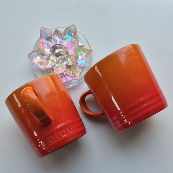 Le Creuset Other - Le Creuset Flame Ombre Stoneware Coffee Mugs - Set of 2